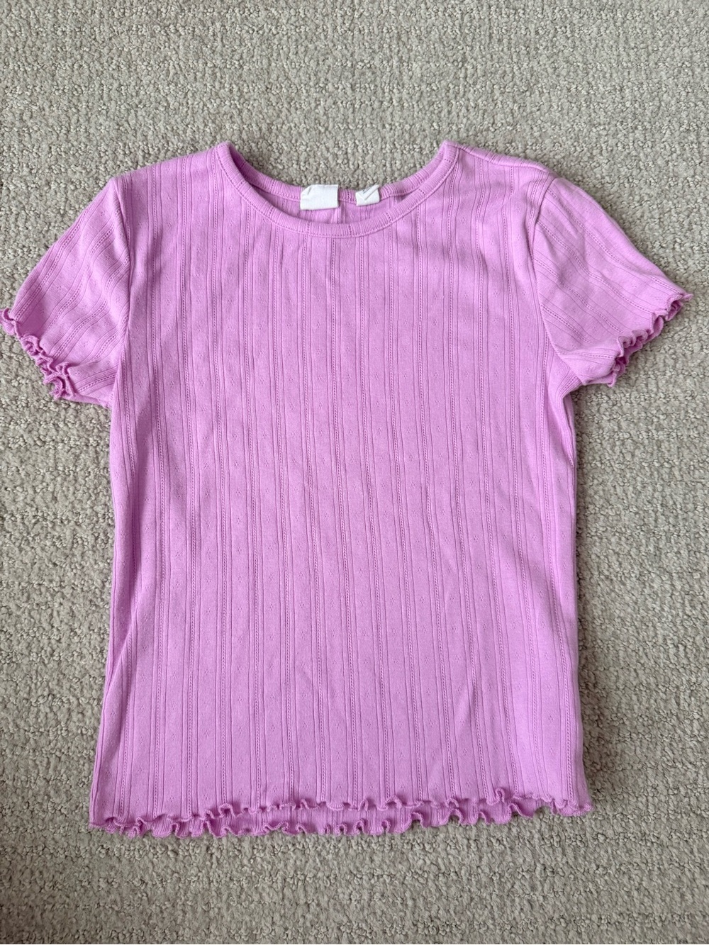 GAP Lilac Ribbed Short-Sleeve Tee
